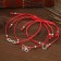 Bracelet-reinforcing "Red thread" set of 12 pcs., Assorted signs, color black silver, 17.5 cm