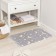 Bath and toilet mat “Luminous stars”, 50 × 80 cm, gray color, Mix drawing