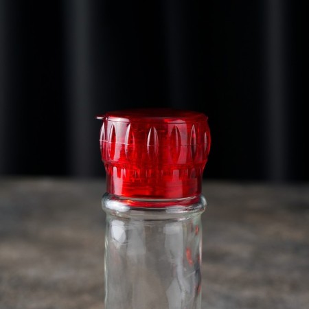 Mill for spices, plastic mechanism, 115 ml (45-80 gr), red color-7
