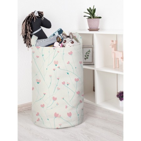 Basket for toys "Blooming love, size 40x60 cm