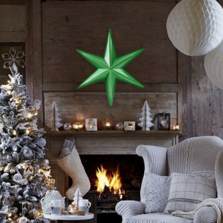 Figure "Star of Pereniamus" Little Green metallic, 31x35.5 cm