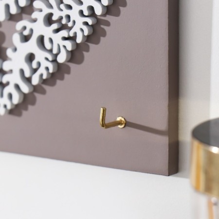 Hooks decorative wood "heart from leaves. House" 16.5x0.8x16.8 cm-2