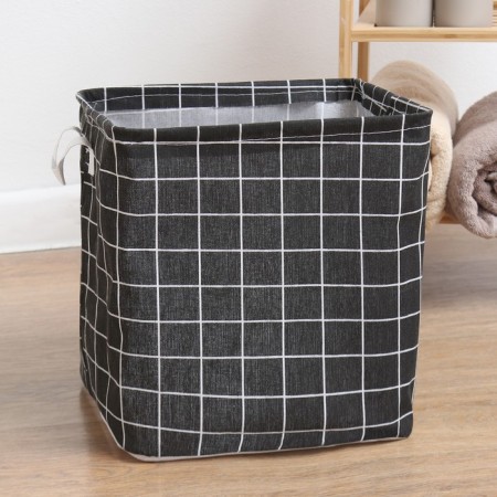 Textile basket of the shade cage is black, 32*32*32 cm