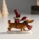 Polystone souvenir "Dachshund in the hat carries gifts" 8x2.5x6.5 cm