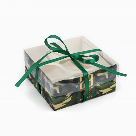Capcake box "Real Hero", 16 × 16 × 7.5 cm