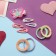 Hair set "Ray" (8 elastic band 3 cm, 4 invisibility 3 cm, clamp 4 cm) butterfly, mix