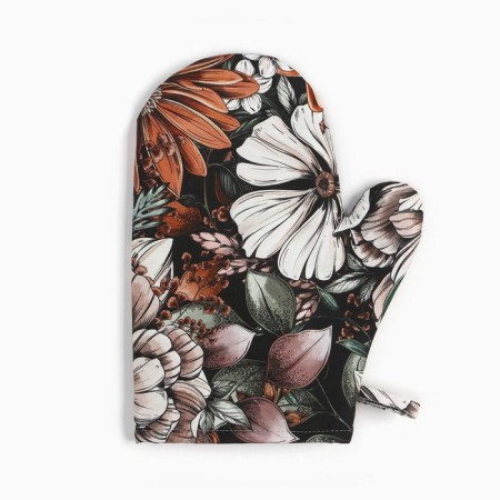 Ethel Flower Ethel kitchen set, mittens-output, 19x19 cm, 100% cotton-3