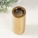 Ceramics candlestick per 1 candle "drops of water" d = 4 cm gold 6.5x6.5x14.5 cm