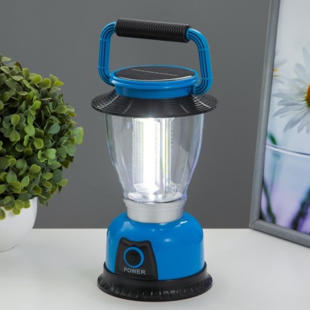 Aldny lamp LED 12W USB from 4haa Blue 12.5x12.5x21.5 cm Risalux-1