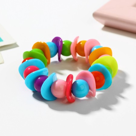 Children's bracelet "Choselka", a wave with beads, color