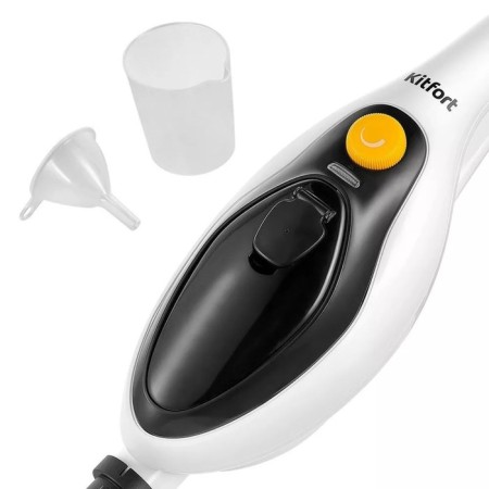 Steam mop KitFort KT-1043, 1500 W, 350 ml, cord 8 m, black and white-6