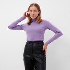 Women's turtleneck Minaku: Basic line color lilac color, size 46