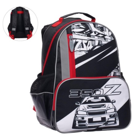 School backpack, 37 x 26 x 13 cm, ergonomic back, calligrata orth "machine"-7