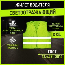 Reflective vest of the driver Defly, light green