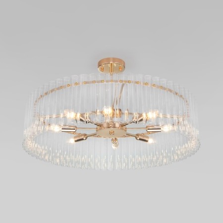 Ceiling light Bogate’s Flamel 373/8, E14, 8x60W, 700x700x380 mm, color gold-1