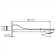 Built -in pouring for the bathtub Wasserkraft A176, brass, color arms steel