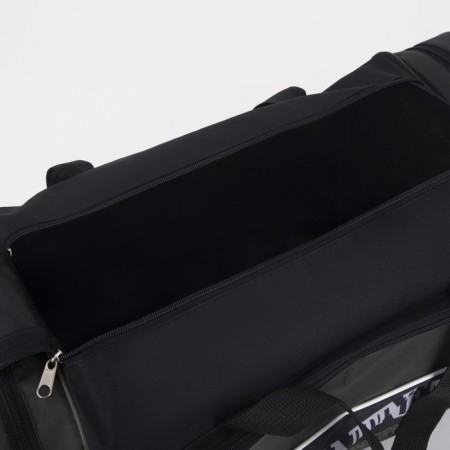 Sports bag with lightning, 3 outer pockets, black color/hucks-2