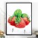 Decorative hooks 2 hooks "strawberries" 19x24 cm