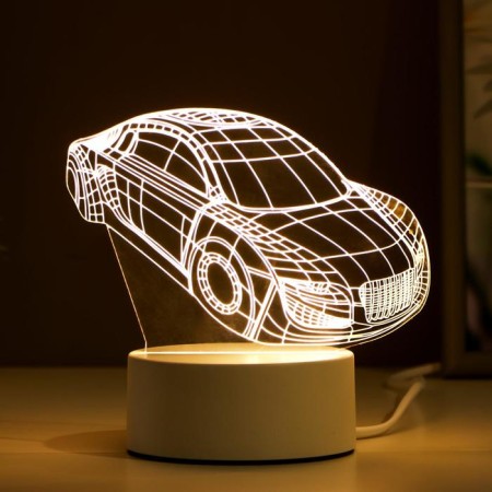 Lamp "Auto" LED 3 white modes from the network 10.5x13x20.5 cm Risalux