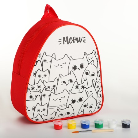 Baby backpack "kittens", 23*20.5 cm, lightning department-2