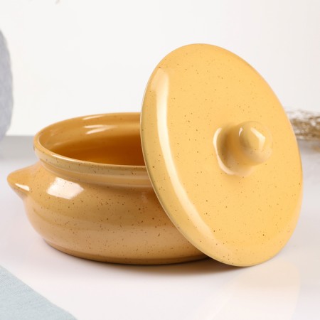 Ceramic pot of baking "Borisovsky" 0.7l / 15x9cm, Karakum-1
