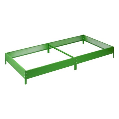 Glocked bed, 200 × 100 × 15 cm, bright green, Greengo-8
