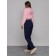 Sports female trousers, size 42, dark blue color