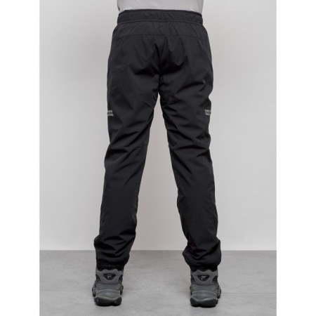Warm pants, size 56, black color-4