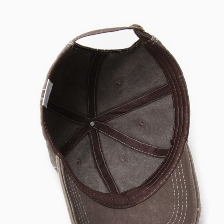 Men's cap Minaku "Leopard", brown color, rr 56-58-3