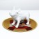 Animal rug, EVA+polyester, D = 60 cm. Yellow