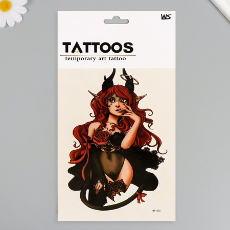Tattoo on the body Color "Devil" 26.1x14.6 cm