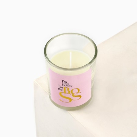 Interior candle in a glass "for you", size 6x5x5cm, mix-1