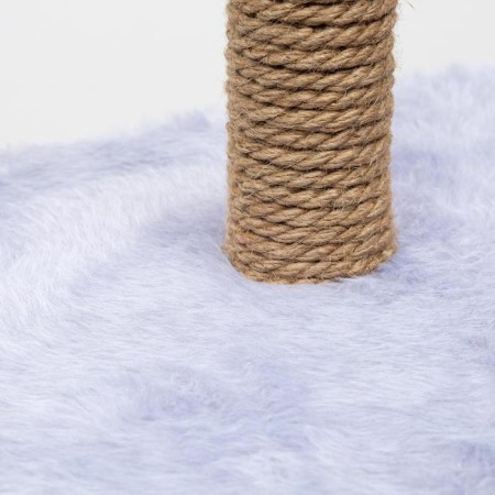 Complex for cats with a claw, corner, with a hammock, 48 x 48 x 171 cm, gray-6