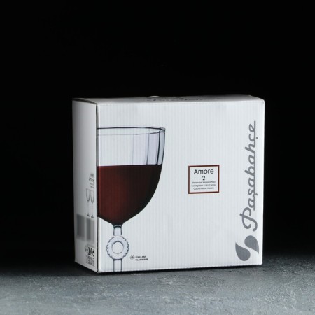 AMORE glass glasses set, 270 ml, 2 pcs-4