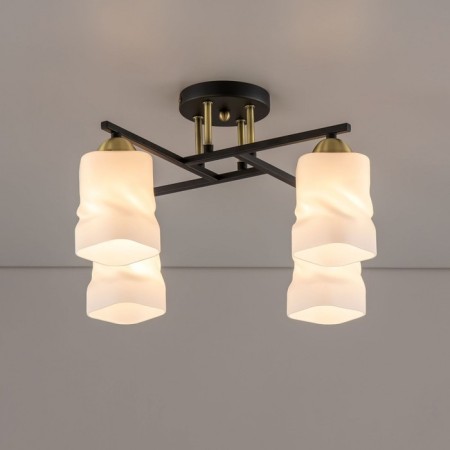 Lamp Citilux "Jerome" CL129245, 49x49x26 cm, 4x75W, E27, Black Color Black-7