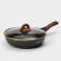 Granit Ultra Black Gold pan, 26 cm, glass cover, anti -stick coating, removable handle