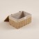 Basket for storing manual weaving with a lid, paper 40x30x21 cm