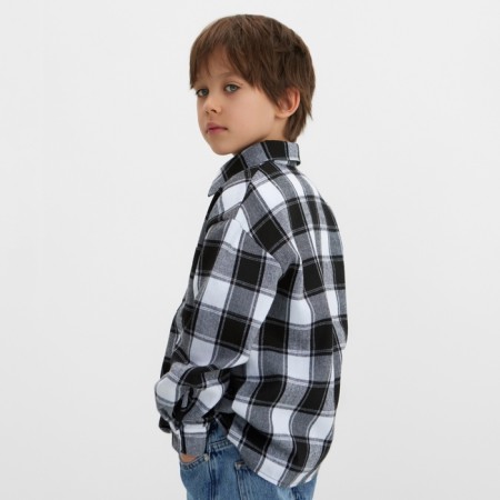 A shirt for a boy in a cage KAFTAN, p. 32 (110-116 cm)-2