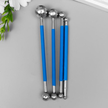 A set of tools for giving the form to Foamiran 4 pcs 14x7 cm