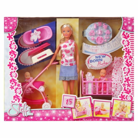 Doll "Steffi with newborn"-2