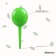 Auto -polywave for indoor plants, 380 ml, green, 2 pcs., Plastic, height 28 cm, Greengo
