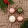 Set of balls plastic D-8 cm, 4 pcs "Shirin" wave, mix