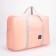 The bag is road, folding, lightning department, suitcase holder, outer pocket, pink color