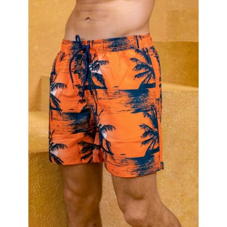 Male ISee shorts, size 50, orange color-2
