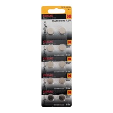 Alkalin battery Kodak Max Silver Oxid Button Cell, SG10 (389, SR1130, SR54), 10 pcs