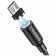 Cable Borofone BX41, microUSB - USB, magnetic, 2.4 A, 1 m, PVC braid, black