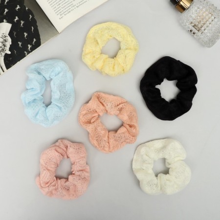 Hair gum "Orbit" Lace Flowering, 10 cm, mix-1