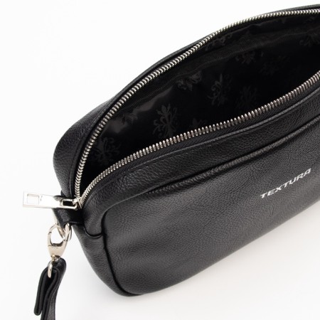 Women's bag over the shoulder Textura, small size, black color-6