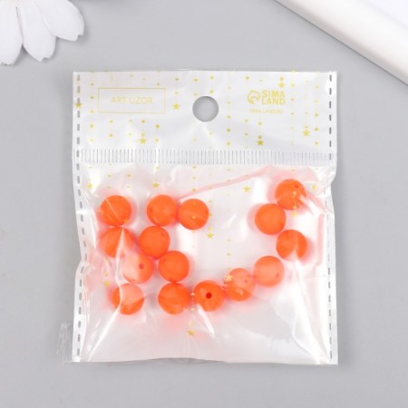 Busina silicone "Round" orange-red d = 0.9 cm-2