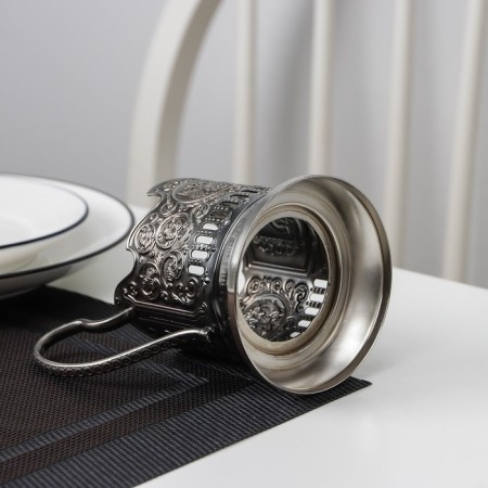 The cup holder "Ural", d = 72mm. nickelled, with blackening-3